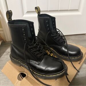 Black Dr. Martens 1460 leather boots